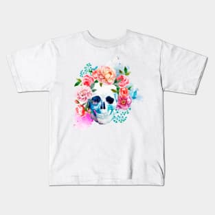 Flower Skull Kids T-Shirt